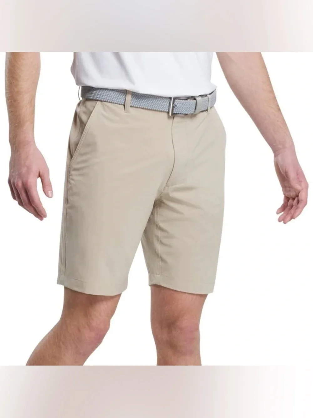 FootJoy Lightweight Golf Shorts NWT Men’s 38 Khaki 9” Inseam Performance Stretch - Picture 1 of 15